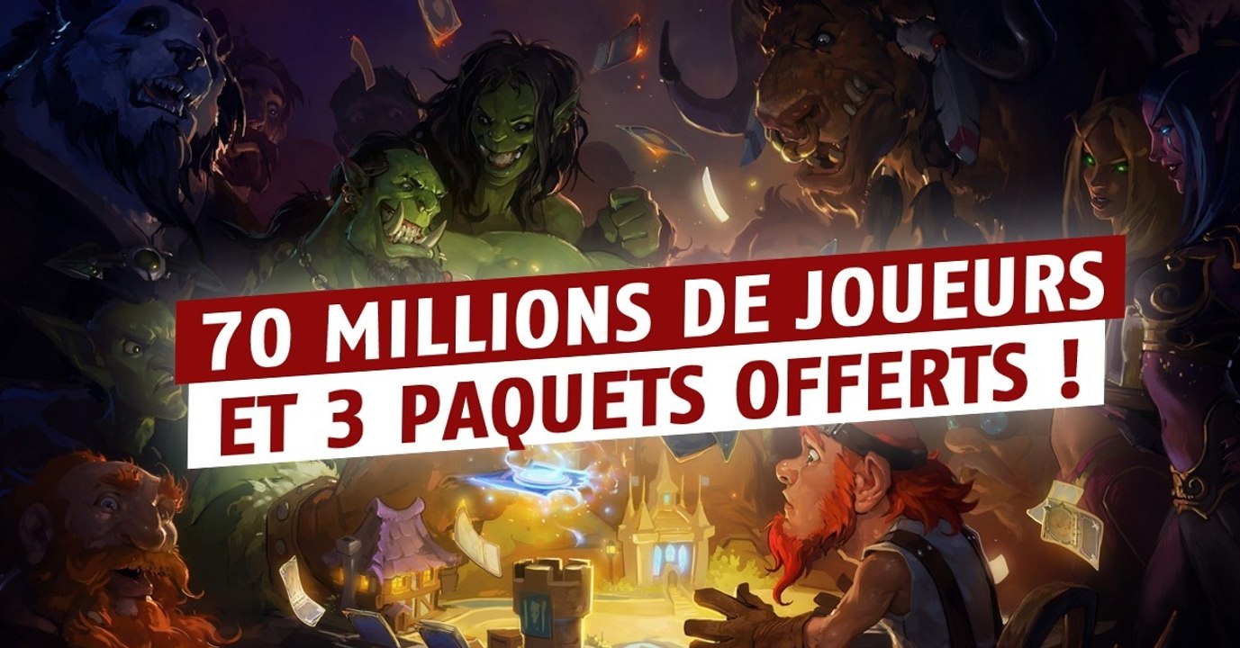 Hearthstone : 3 paquets gratuits offerts pour célébrer le nombre de joueurs