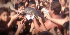 Des touristes sortent un dauphin de l'eau pour prendre des selfies avec lui. Le dauphin meurt.