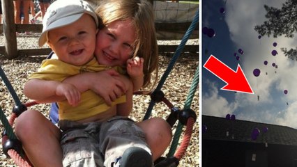 Leur papa décédé, ils écrivent un mot accroché à un ballon qui se retrouve... à 1 600 km plus loin !