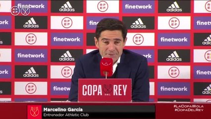 Athletic Bilbao - Marcelino : "Éliminer le Barça et le Real ne signifie pas que nous irons en finale"