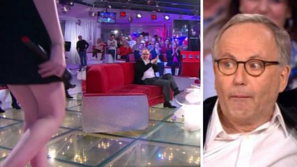 Vivement Dimanche : les jambes de Marina Kaye rendent fou Fabrice Luchini