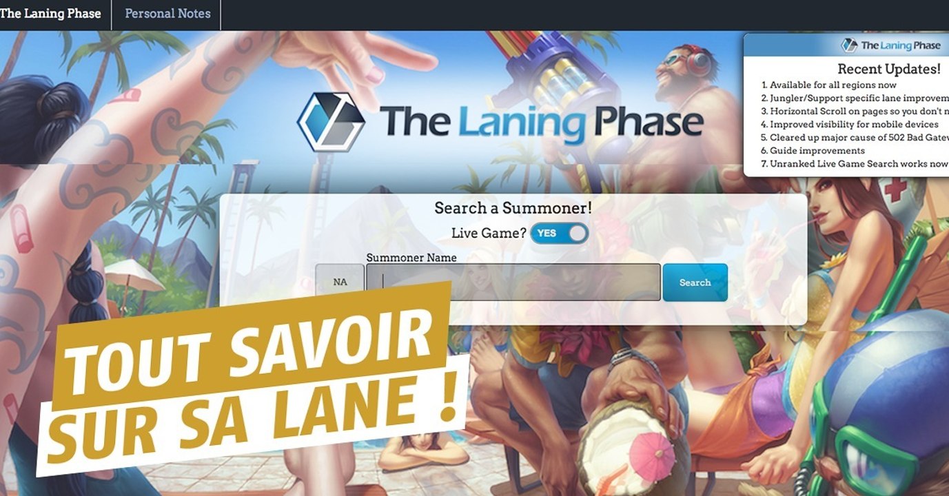 League of Legends : le site pour tout savoir sur sa phase de laning