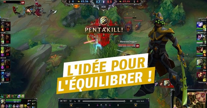 League of Legends : un joueur a eu une idée fantastique pour équilibrer Maître Yi