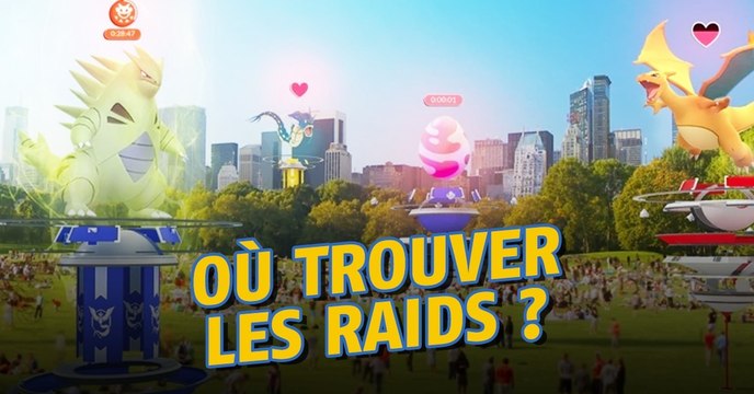 Pokémon Go : savoir où sont les raids dans votre ville grâce à une application