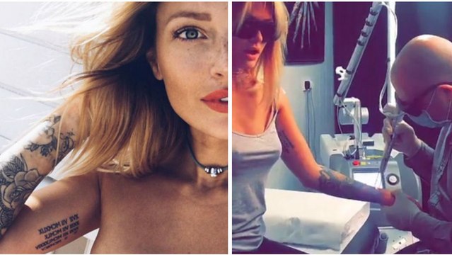 Caroline Receveur: elle fait retirer ses tatouages au laser mais le résultat n'est pas beau à voir!