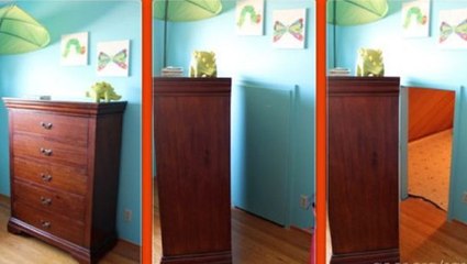 Elle découvre une porte cachée dans la chambre de son fils de 2 ans