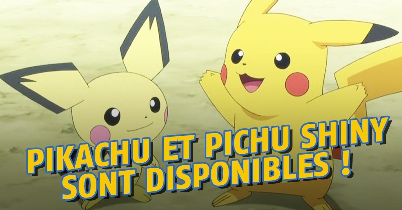 Pokémon Go : Pikachu et Pichu shiny découverts !