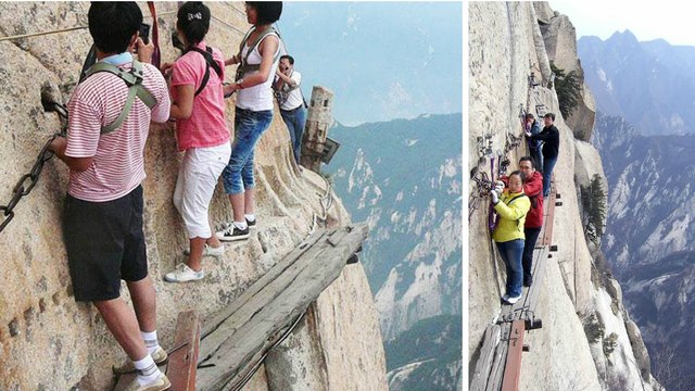 Huashan (Chine) : ce sentier en montagne est le plus dangereux au monde