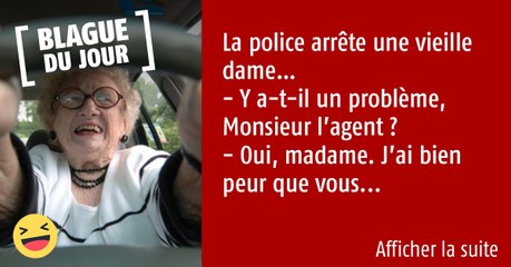 Au volant, une mamie se fait arrêter par la police. Mais elle a trouvé l'astuce parfaite pour éviter une amende..