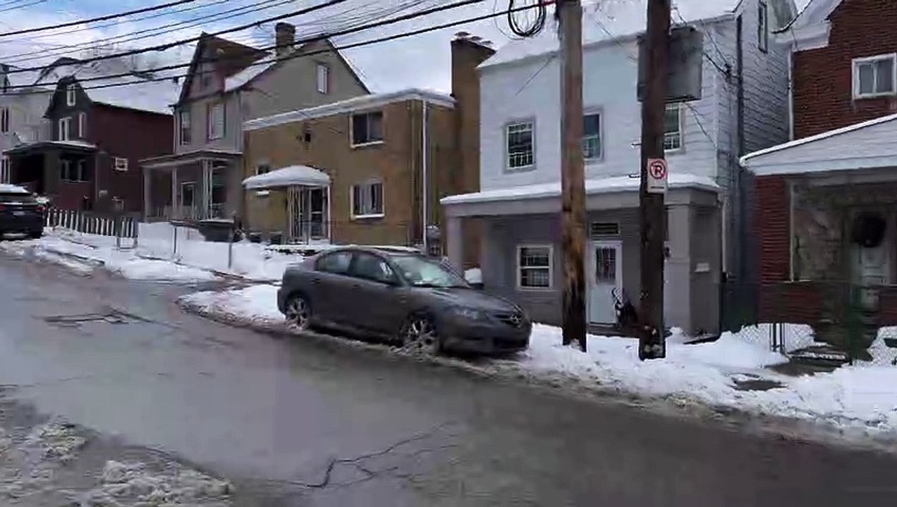 Part 2 : Mt.Washington Pittsburgh:Ullysses st,Ebbs Way St,Virgnia Ave, Kearsarge St in-[1080p]SNOW the Winter Storm