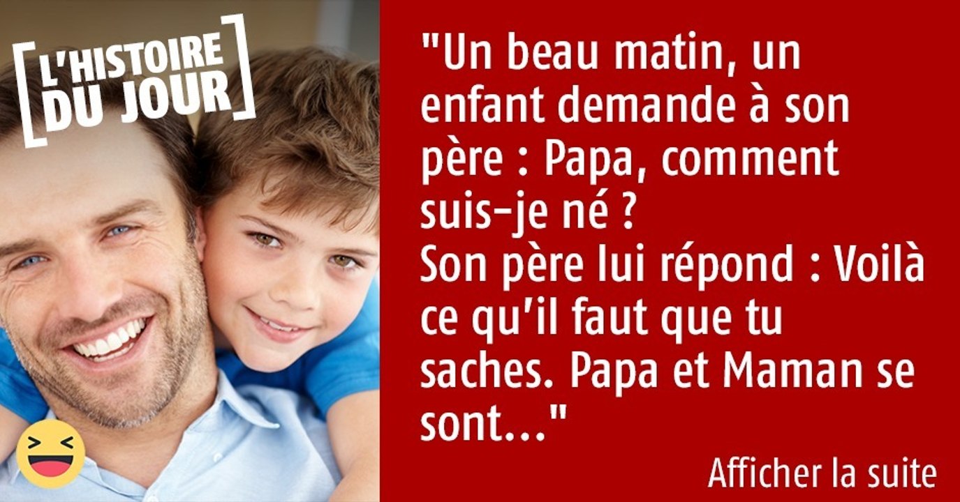 Un beau matin, un père explique à son fils comment on fait les bébés... dans une version très moderne !