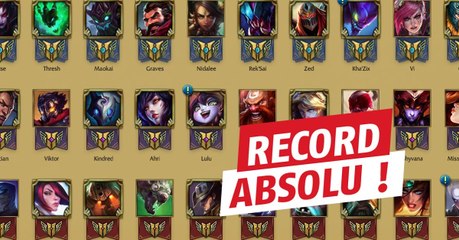 League of Legends : ce joueur a atteint les 10 millions de maîtrises !