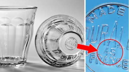 Pourquoi il y a-t-il des numéros au fond des verres Duralex ?