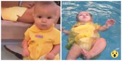 Un bébé tombe à la renverse dans une piscine, et personne ne réagit! Mais ne vous inquiétez pas, vous allez vite comprendre...