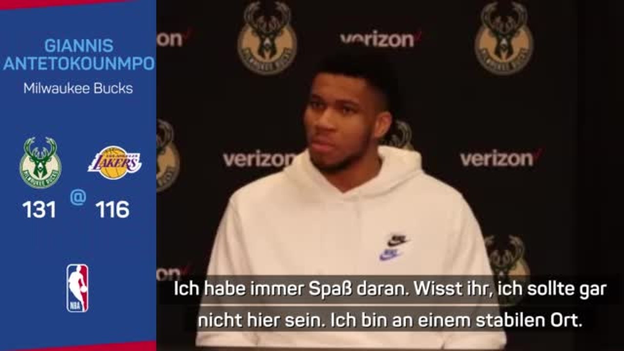 Bescheidener Giannis: 'Dürfte nicht hier sein'