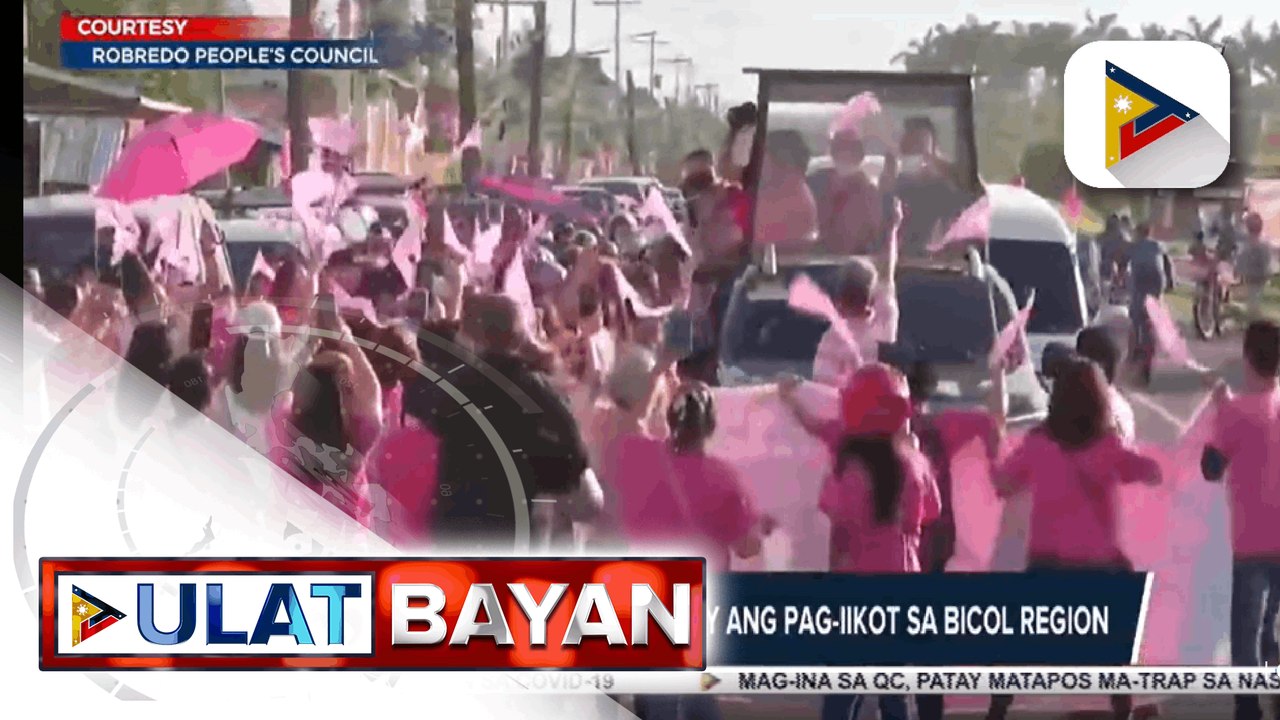 Team Robredo-Pangilinan, tuloy ang pag-iikot sa Bicol region; VP Robredo, binigyang-diin ang kahalagahan ng track record ng kandidato