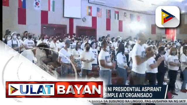 Ikinasang campaign caravan ni Presidential aspirant Ernesto Abella, naging simple at organisado; Abella, target na wakasan ang corruption sa bansa