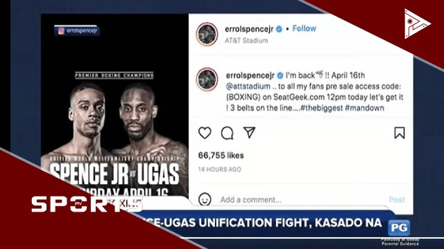 Spence-Ugas unification fight, kasado na