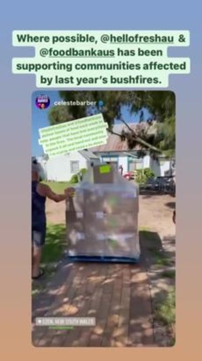 HelloFresh video, Celeste Barber