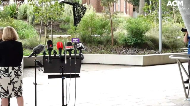 Helicopter takeoff interrupts Brad Hazzard during NSW COVID-19 Press Conference | January 24, 2022 | ACM