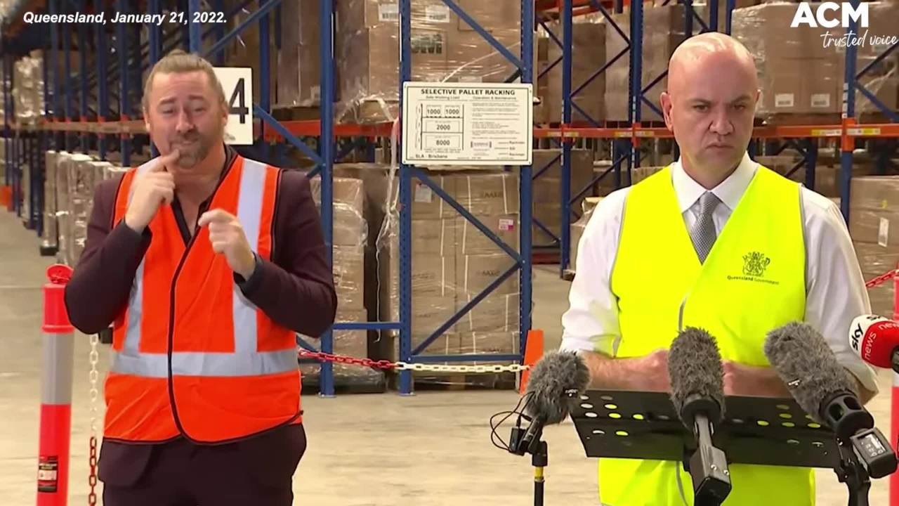 Queensland press conference interrupted by evacuation drill | January 21, 2022 | ACM