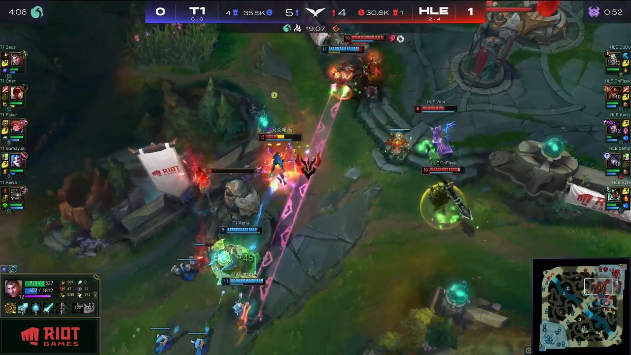 Una espectacular jugada de T1 que demeustra su nivel (League of Legends)