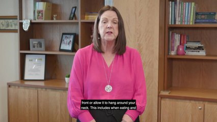 How to wear a mask explained by Chief Nurse and Midwifery Officer Alison McMillan | January 18, 2022 | ACM