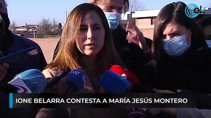 Ione Belarra contesta a María Jesús Montero