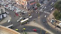 Traffic at CP, Delhi