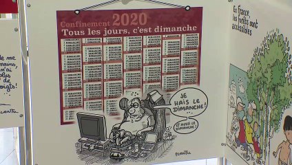 Plantu rend hommage aux soignants avec une exposition au CHU de Saint-Etienne