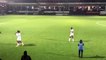 Luton Town striker Elijah Adebayo leaves the field