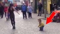 Irlande : cette petite fille accompagne une danseuse en pleine gigue... à sa façon !