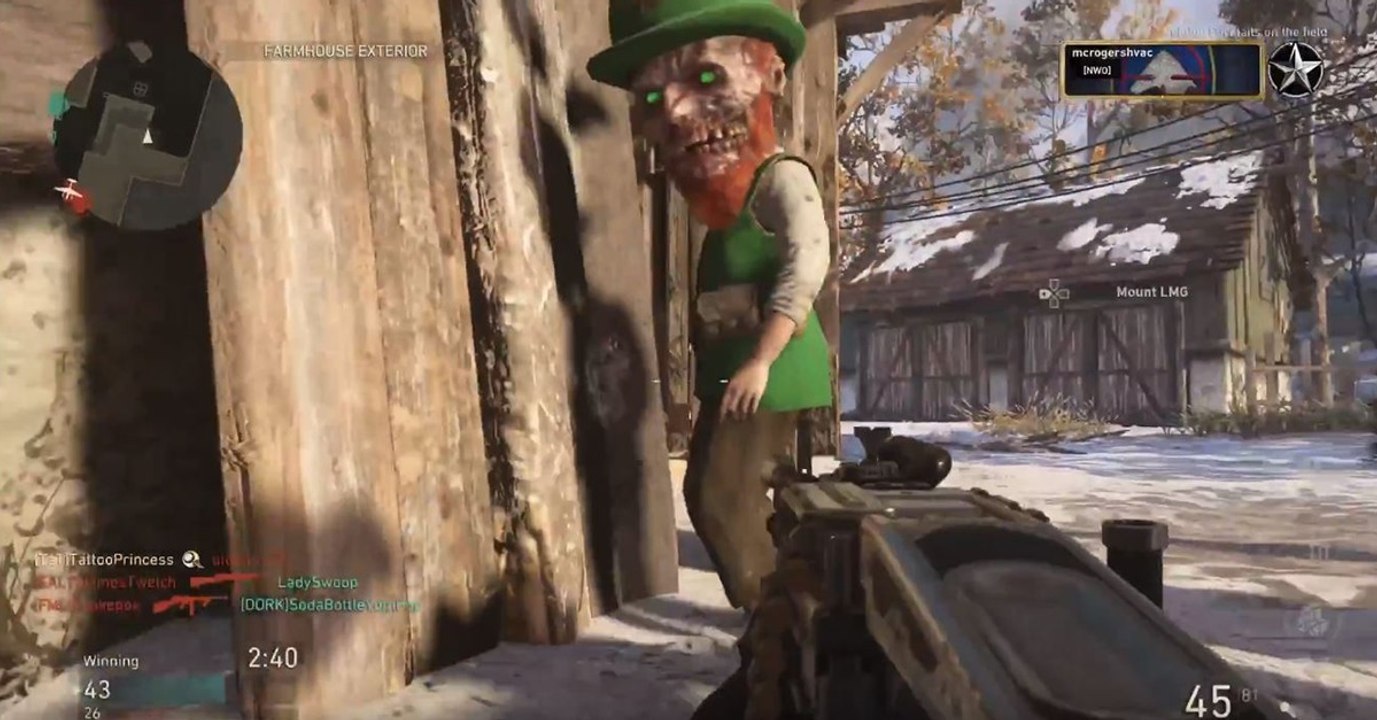 Call of Duty WW2 : des farfadets maléfiques arrivent pour la Saint Patrick