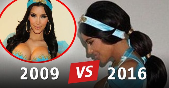 Kim Kardashian : 7 ans après, elle renfile son célèbre costume de Jasmine. Résultat...