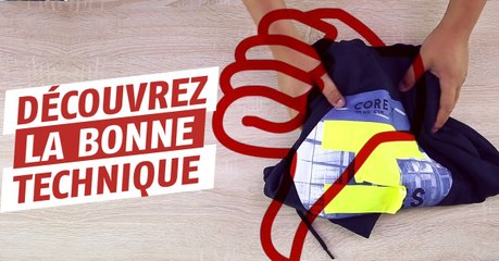 La bonne technique pour plier un sweat à capuche