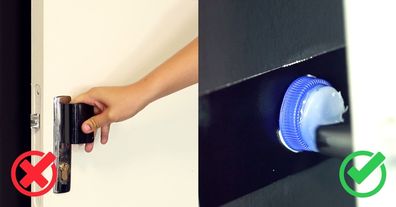 Fabriquez un bloque porte rapidement avec un bouchon et de la colle