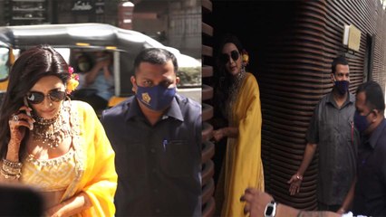 Karishma Tanna शादी की रस्मों में तैयार होकर Bodyguards के साथ ऐसे पहुचीं, Viral Video | FilmiBeat