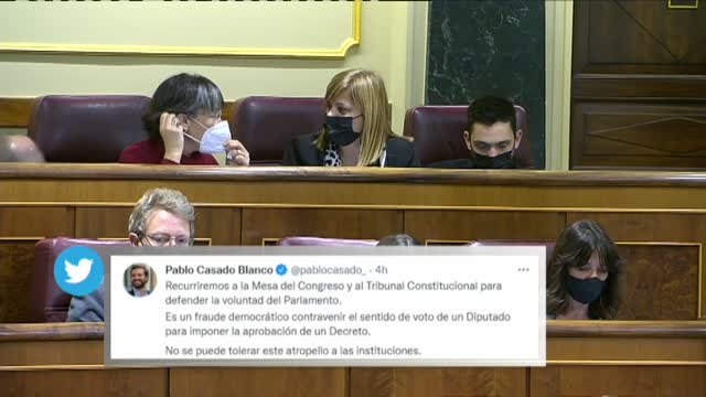 El PP habla de fraude democrático y recurrirá la votación de la reforma laboral