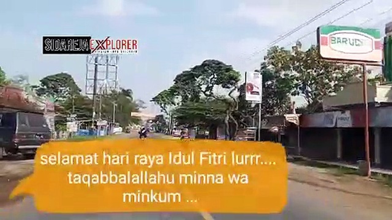 Kota Sidareja sepi karena pandemi Covid 19 di hari H Idul Fitri 1441  | Sidareja Explorer