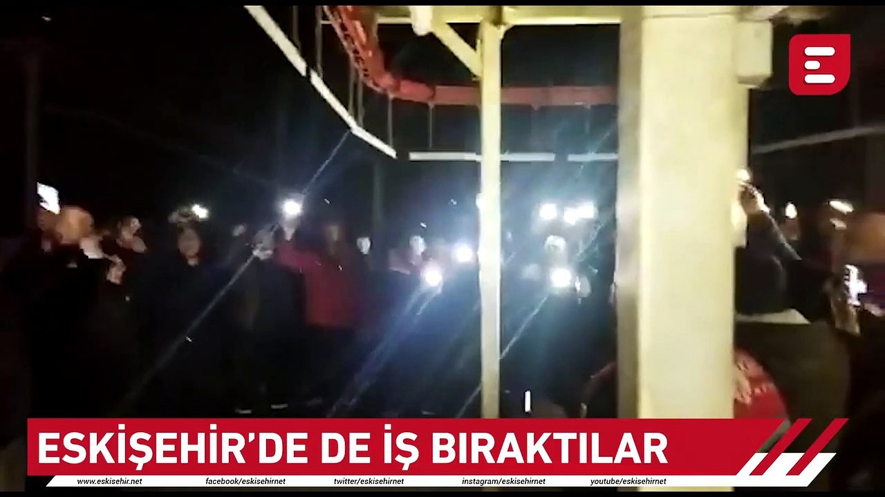 Eskişehir'de de iş bıraktılar