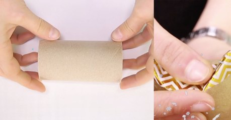 Noël 2016 : réaliser un petit emballage cadeau avec un rouleau de papier toilette