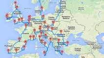 Tour d'Europe : voici le parcours optimal pour réussir à faire le tour du Vieux Continent