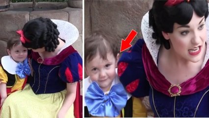 Disneyland : Blanche Neige fait vivre un rêve à un petit garçon autiste