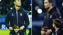 Cristiano Ronaldo : il tire les oreilles d'un enfant mais ce n'est pas n'importe qui !