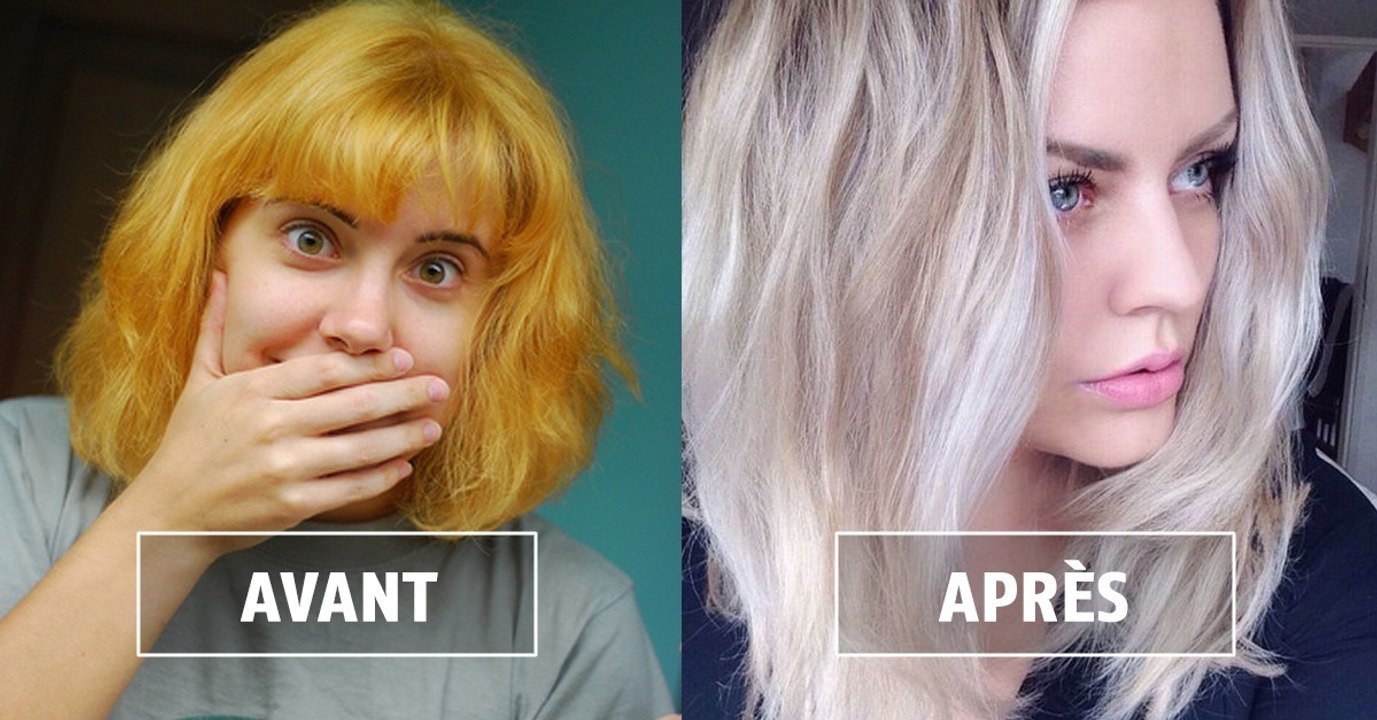 Cheveux : le shampoing violet, l'astuce pour éviter le jaunissement des  cheveux blonds lors d'une coloration - Vidéo Dailymotion
