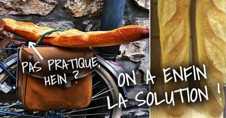 Ce boulanger a créé la baguette spécialement conçue pour être transportée en deux-roues !