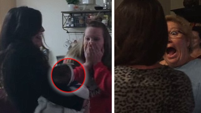 Surprise : ils revoient leur famille après 10 mois d'absence et présentent leur bébé