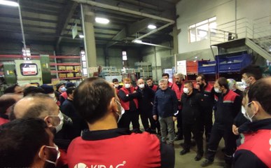 İş durdurma eylemi yapan işçilerle işveren anlaştı