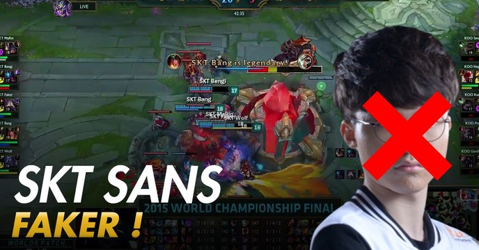 League of Legends : aujourd'hui, SKT T1 a joué sans Faker