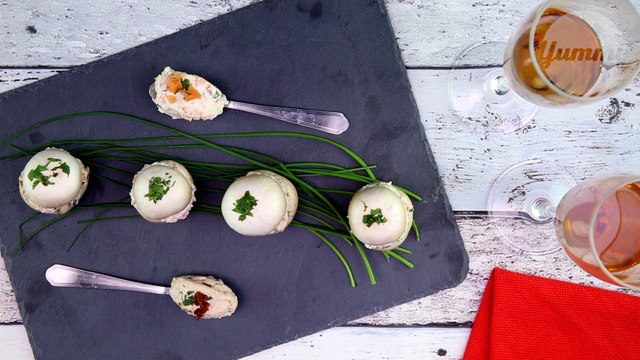 Les macarons en champignons de paris, une recette trompe-l'oeil excellente !